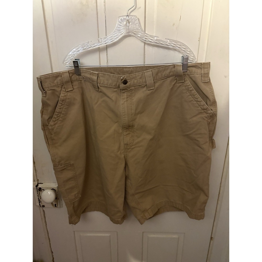 Carhartt B147 Original Fit Cargo Shorts Khaki Men's Size 46 Cotton Work - Picture 2 of 7